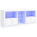 Servantă cu lumini LED, alb, 162x37x67 cm - WALTI WALTI