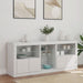 Servantă cu lumini LED, alb, 162x37x67 cm - WALTI WALTI