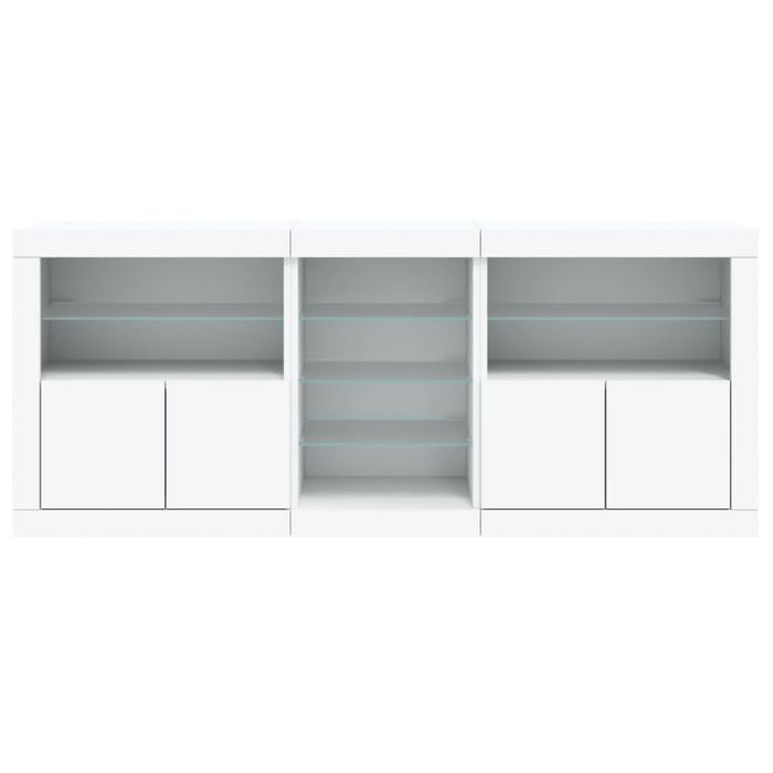 Servantă cu lumini LED, alb, 162x37x67 cm - WALTI WALTI