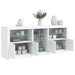 Servantă cu lumini LED, alb, 162x37x67 cm - WALTI WALTI