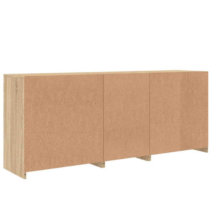 Servantă cu lumini LED, stejar sonoma, 162x37x67 cm - WALTI WALTI