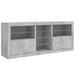 Servantă cu lumini LED, gri beton, 162x37x67 cm - WALTI WALTI