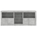 Servantă cu lumini LED, gri beton, 162x37x67 cm - WALTI WALTI