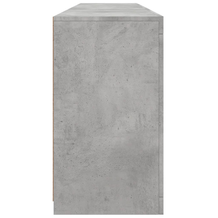 Servantă cu lumini LED, gri beton, 162x37x67 cm - WALTI WALTI