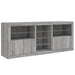 Servantă cu lumini LED, gri sonoma, 162x37x67 cm - WALTI WALTI