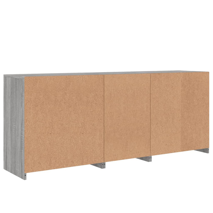 Servantă cu lumini LED, gri sonoma, 162x37x67 cm - WALTI WALTI