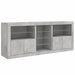 Servantă cu lumini LED, gri beton, 181,5x37x67 cm - WALTI WALTI