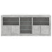 Servantă cu lumini LED, gri beton, 181,5x37x67 cm - WALTI WALTI