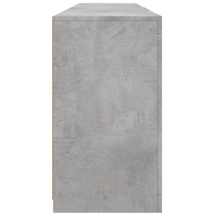 Servantă cu lumini LED, gri beton, 181,5x37x67 cm - WALTI WALTI
