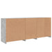 Servantă cu lumini LED, gri beton, 181,5x37x67 cm - WALTI WALTI