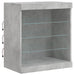 Servantă cu lumini LED, gri beton, 181,5x37x67 cm - WALTI WALTI