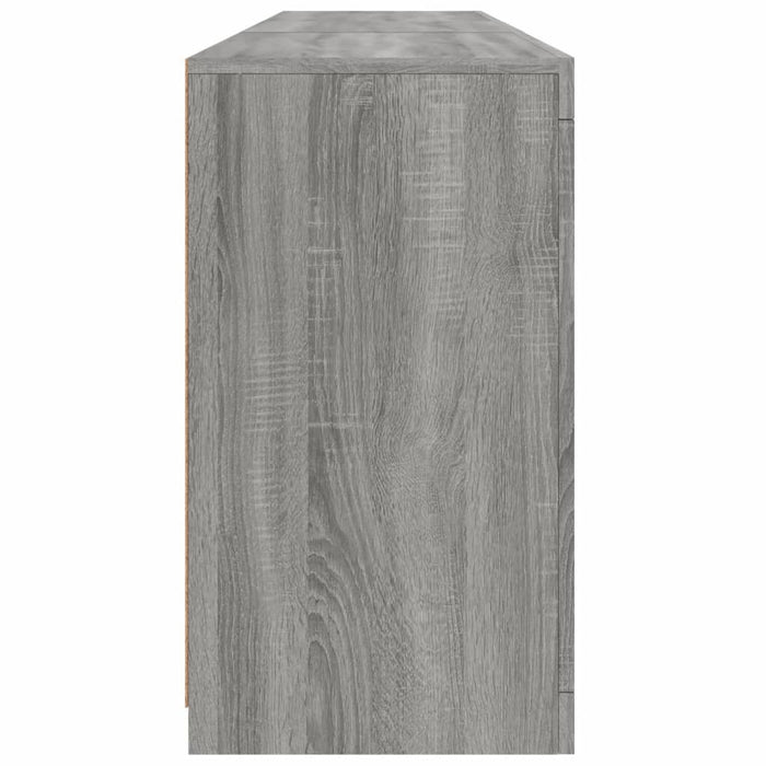 Servantă cu lumini LED, gri sonoma, 181,5x37x67 cm WALTI