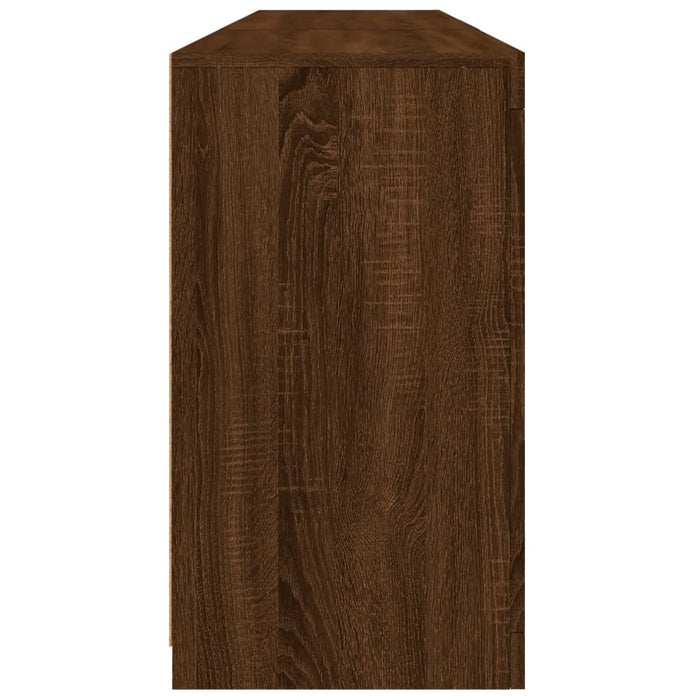 Servantă cu lumini LED, stejar maro, 181,5x37x67 cm WALTI