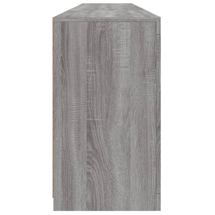 Servantă cu lumini LED, gri sonoma, 202x37x67 cm WALTI