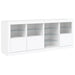 Servantă cu lumini LED, alb, 164x37x67 cm - WALTI WALTI