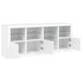 Servantă cu lumini LED, alb, 164x37x67 cm - WALTI WALTI