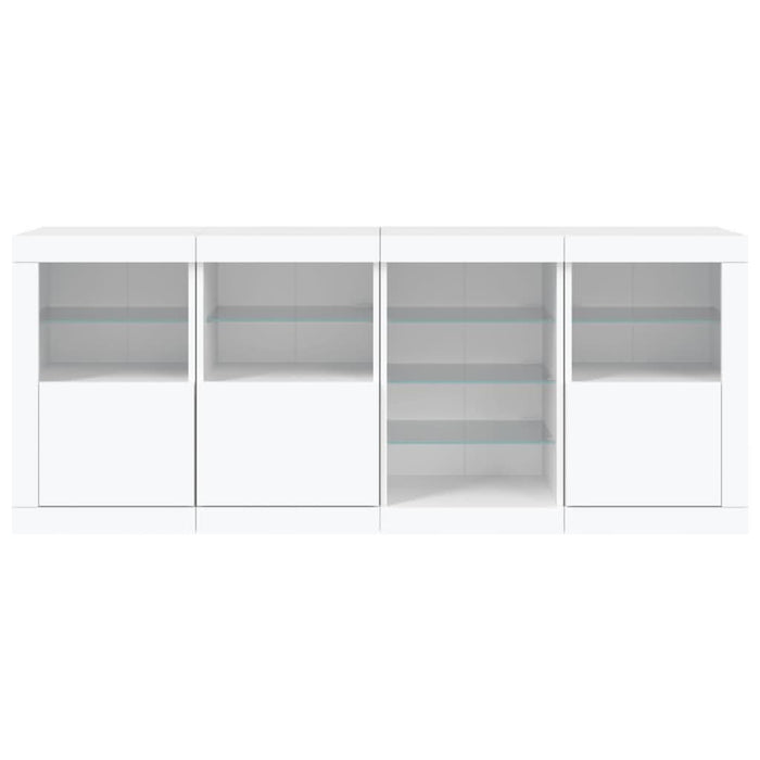 Servantă cu lumini LED, alb, 164x37x67 cm - WALTI WALTI