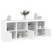 Servantă cu lumini LED, alb, 164x37x67 cm - WALTI WALTI