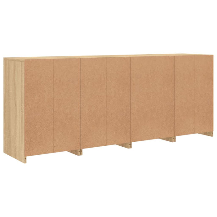 Servantă cu lumini LED, stejar sonoma, 164x37x67 cm - WALTI WALTI