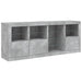 Servantă cu lumini LED, gri beton, 164x37x67 cm - WALTI WALTI