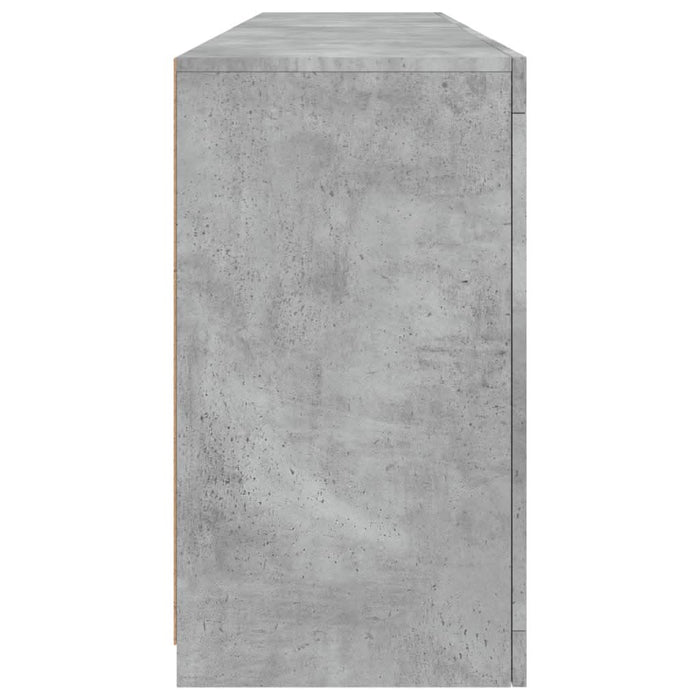 Servantă cu lumini LED, gri beton, 164x37x67 cm - WALTI WALTI