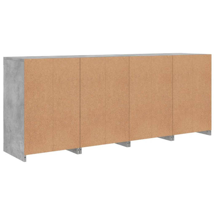Servantă cu lumini LED, gri beton, 164x37x67 cm - WALTI WALTI