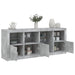 Servantă cu lumini LED, gri beton, 164x37x67 cm - WALTI WALTI