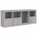 Servantă cu lumini LED, gri sonoma, 164x37x67 cm - WALTI WALTI
