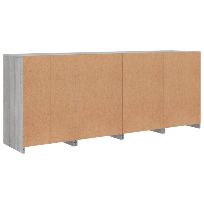 Servantă cu lumini LED, gri sonoma, 164x37x67 cm - WALTI WALTI