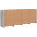 Servantă cu lumini LED, gri sonoma, 164x37x67 cm - WALTI WALTI