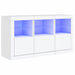 Servantă cu lumini LED, alb, 123x37x67 cm - WALTI WALTI