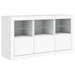 Servantă cu lumini LED, alb, 123x37x67 cm - WALTI WALTI