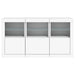 Servantă cu lumini LED, alb, 123x37x67 cm - WALTI WALTI