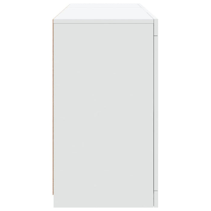 Servantă cu lumini LED, alb, 123x37x67 cm - WALTI WALTI