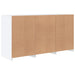 Servantă cu lumini LED, alb, 123x37x67 cm - WALTI WALTI