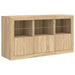 Servantă cu lumini LED, stejar sonoma, 123x37x67 cm - WALTI WALTI