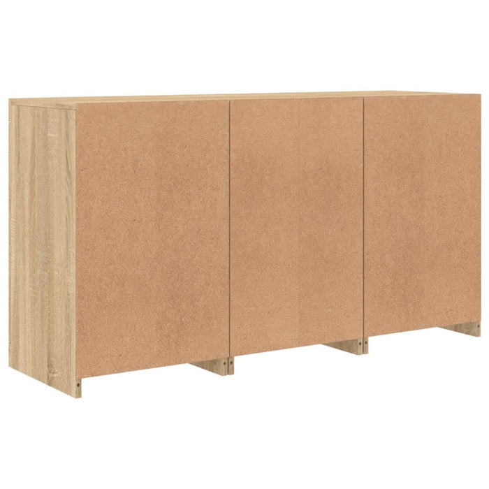 Servantă cu lumini LED, stejar sonoma, 123x37x67 cm - WALTI WALTI