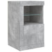 Servantă cu lumini LED, gri beton, 123x37x67 cm - WALTI WALTI