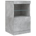 Servantă cu lumini LED, gri beton, 123x37x67 cm - WALTI WALTI
