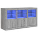 Servantă cu lumini LED, gri sonoma, 123x37x67 cm - WALTI WALTI