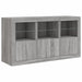 Servantă cu lumini LED, gri sonoma, 123x37x67 cm - WALTI WALTI