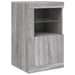 Servantă cu lumini LED, gri sonoma, 123x37x67 cm - WALTI WALTI