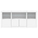 Servantă cu lumini LED, alb, 142,5x37x67 cm - WALTI WALTI