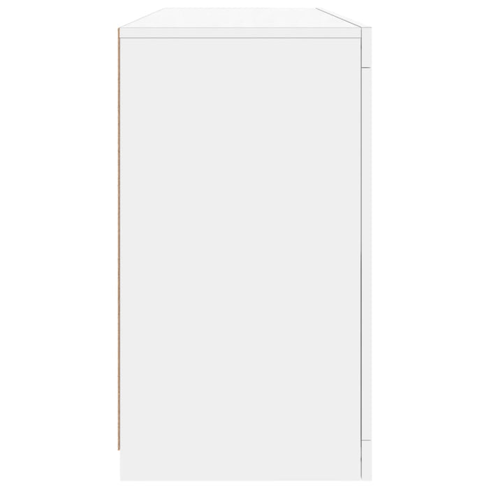 Servantă cu lumini LED, alb, 142,5x37x67 cm - WALTI WALTI