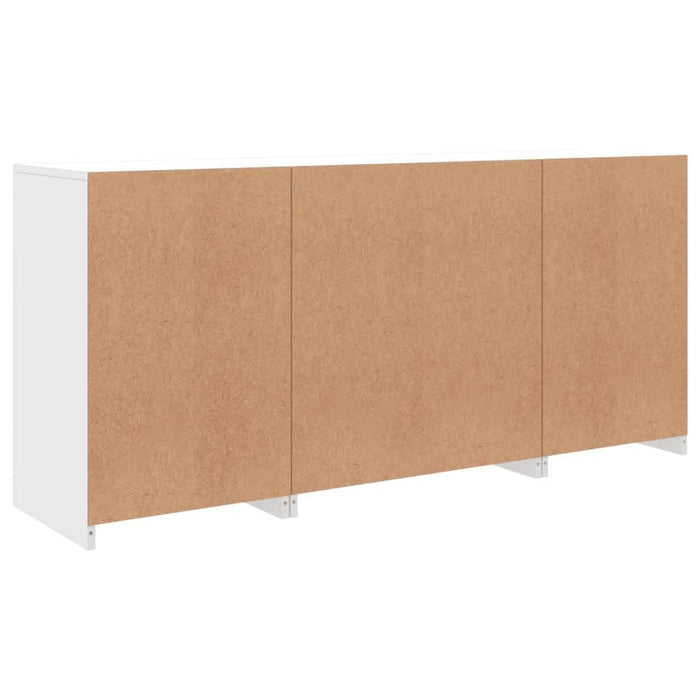 Servantă cu lumini LED, alb, 142,5x37x67 cm - WALTI WALTI