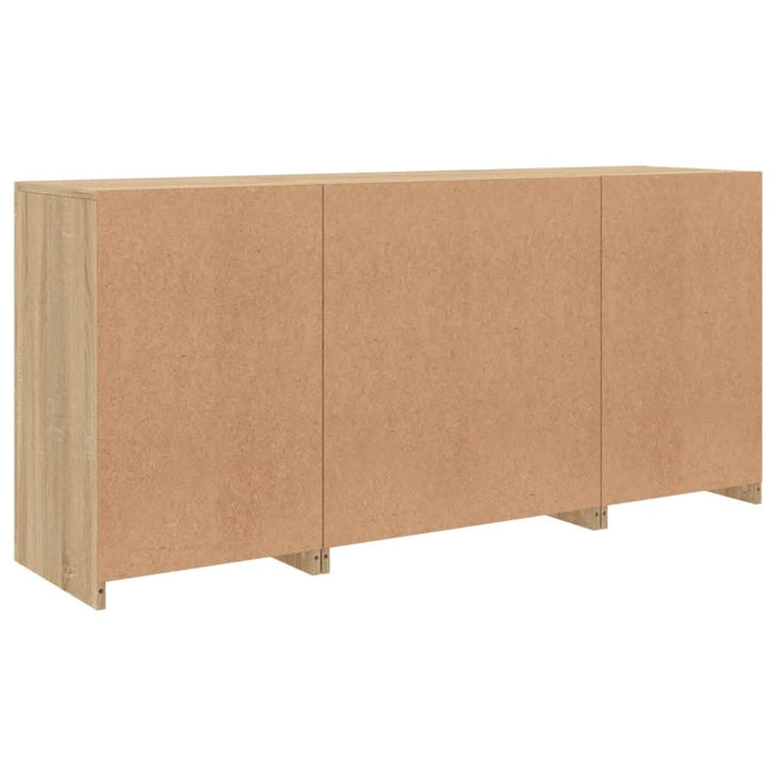 Servantă cu lumini LED, stejar sonoma, 142,5x37x67 cm - WALTI WALTI