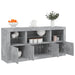 Servantă cu lumini LED, gri beton, 142,5x37x67 cm - WALTI WALTI