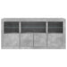 Servantă cu lumini LED, gri beton, 142,5x37x67 cm - WALTI WALTI