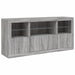 Servantă cu lumini LED, gri sonoma, 142,5x37x67 cm - WALTI WALTI