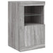 Servantă cu lumini LED, gri sonoma, 142,5x37x67 cm - WALTI WALTI